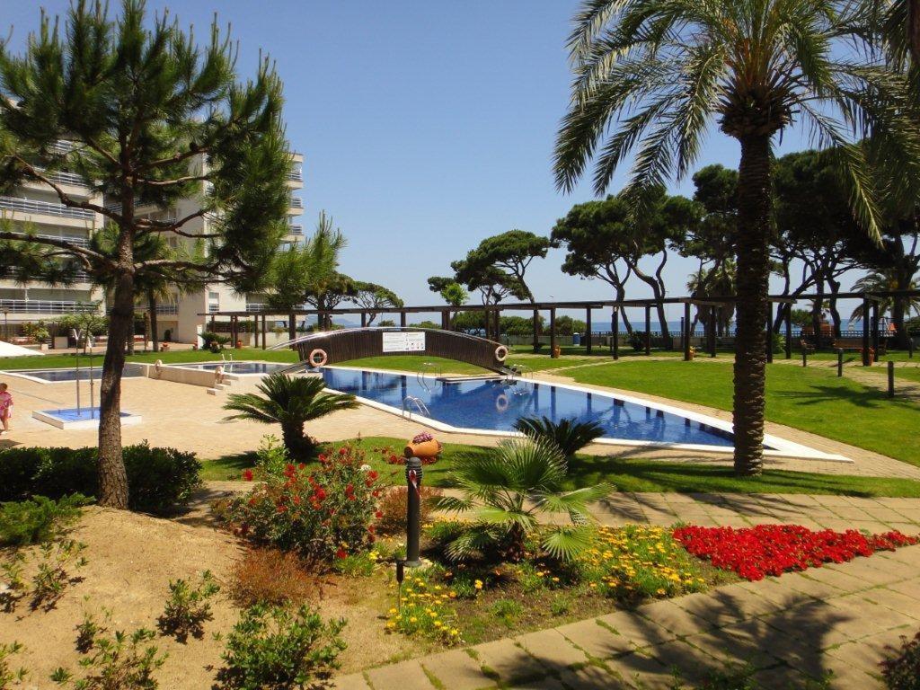 Beachfront Apartment With Pool And Garden S Abanell Blanes Pokoj fotografie
